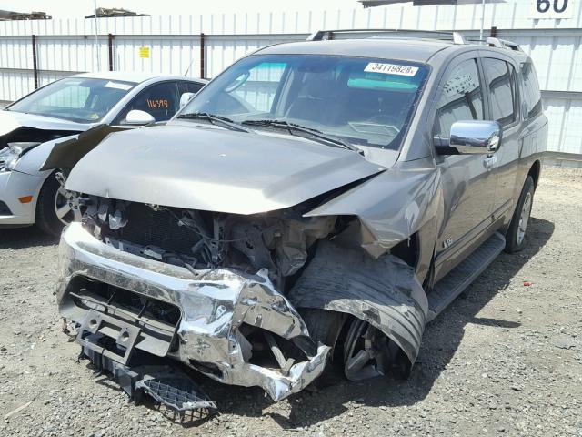 5N1AA08A07N706215 - 2007 NISSAN ARMADA SE BROWN photo 2