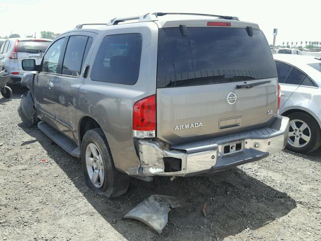 5N1AA08A07N706215 - 2007 NISSAN ARMADA SE BROWN photo 3