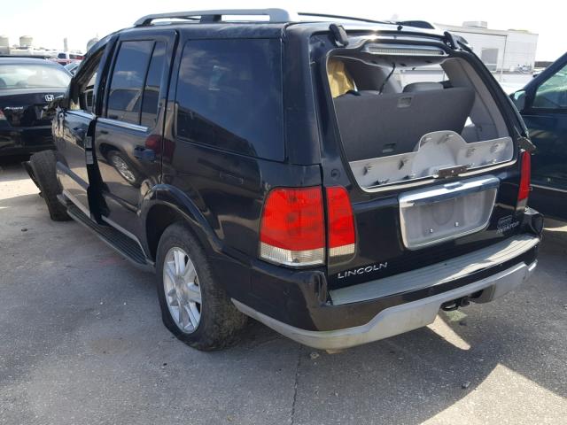 5LMEU68H34ZJ45051 - 2004 LINCOLN AVIATOR BLACK photo 3