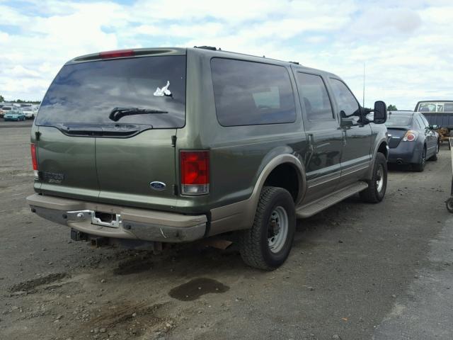 1FMNU43S3YEE15404 - 2000 FORD EXCURSION GREEN photo 4