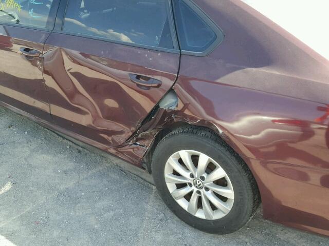 1VWAP7A32CC053445 - 2012 VOLKSWAGEN PASSAT S كستنائي صورة 9