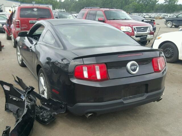 1ZVBP8CFXC5200603 - 2012 FORD MUSTANG GT BLACK photo 3