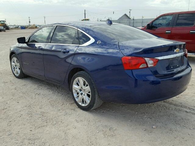 1G11Y5SL3EU120191 - 2014 CHEVROLET IMPALA BLUE photo 3