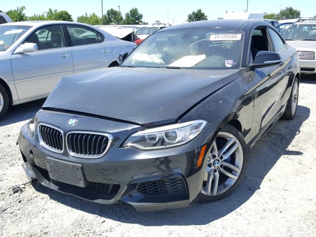 WBA1F5C57EVV99252 - 2014 BMW 228 I BLACK photo 2