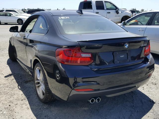 WBA1F5C57EVV99252 - 2014 BMW 228 I BLACK photo 3
