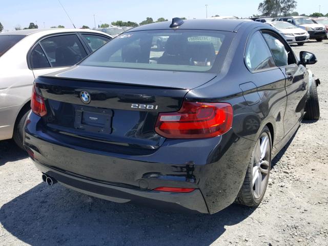 WBA1F5C57EVV99252 - 2014 BMW 228 I BLACK photo 4
