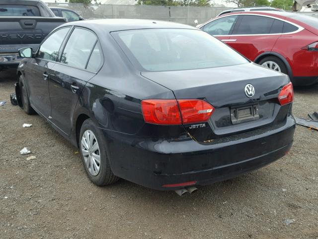 3VW2K7AJ1EM285652 - 2014 VOLKSWAGEN JETTA BASE 黑色 照片 3