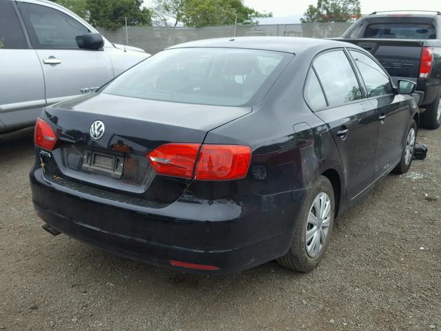 3VW2K7AJ1EM285652 - 2014 VOLKSWAGEN JETTA BASE 黑色 照片 4
