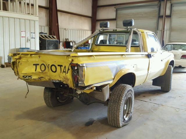 JT4RN48D0B0000221 - 1981 TOYOTA PICKUP RN4 YELLOW photo 4