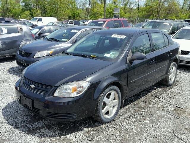 1G1AF5F53A7190655 - 2010 CHEVROLET COBALT 2LT BLACK photo 2