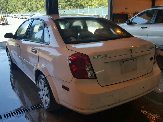 KL5JD56Z66K418643 - 2006 SUZUKI FORENZA WHITE photo 3