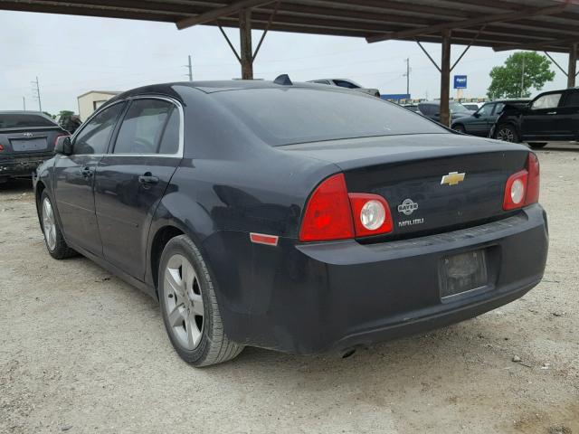 1G1ZB5E03CF318387 - 2012 CHEVROLET MALIBU LS BLACK photo 3