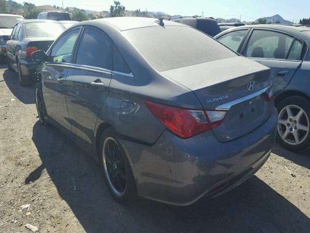 5NPEB4AC4DH654170 - 2013 HYUNDAI SONATA GLS CHARCOAL photo 3