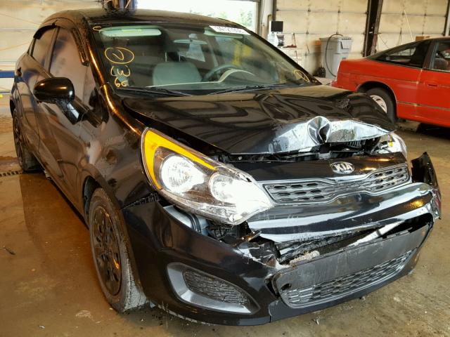 KNADM5A37E6410808 - 2014 KIA RIO LX BLACK photo 1