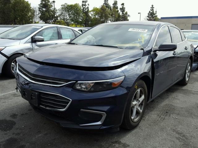 1G1ZB5ST6HF111692 - 2017 CHEVROLET MALIBU LS BLUE photo 2