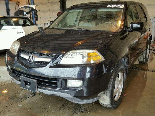 2HNYD182X4H537568 - 2004 ACURA MDX BLACK photo 2