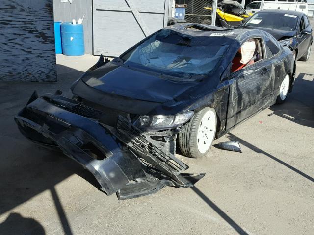 2HGFG119X8H558584 - 2008 HONDA CIVIC EXL BLACK photo 2