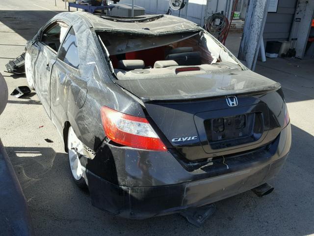 2HGFG119X8H558584 - 2008 HONDA CIVIC EXL BLACK photo 3
