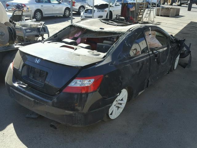 2HGFG119X8H558584 - 2008 HONDA CIVIC EXL BLACK photo 4
