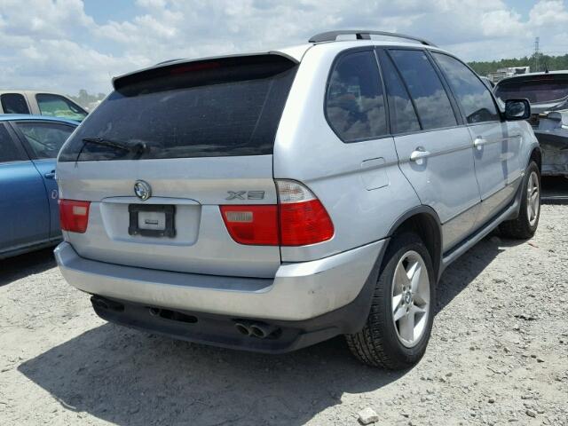 5UXFB33582LH38189 - 2002 BMW X5 4.4I SILVER photo 4