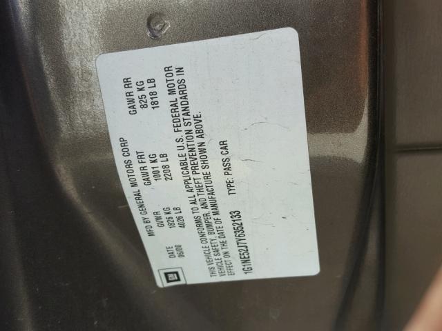 1G1NE52J7Y6352133 - 2000 CHEVROLET MALIBU LS 银色 照片 10