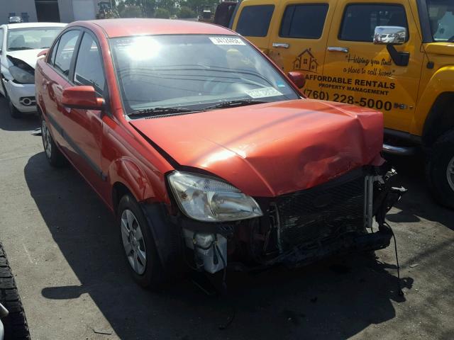 KNADE123376283126 - 2007 KIA RIO BASE RED photo 1