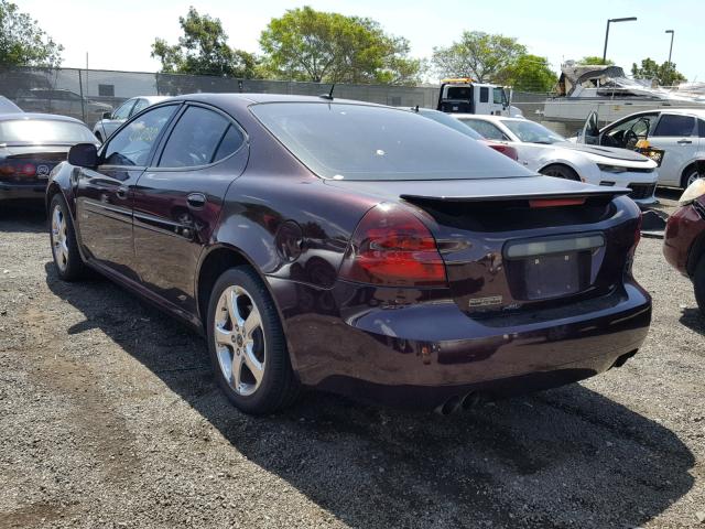 2G2WC58C261146270 - 2006 PONTIAC GRAND PRIX BURGUNDY photo 3