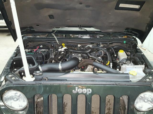 1J4BA5H11AL196962 - 2010 JEEP WRANGLER U GREEN photo 7