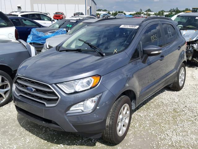 MAJ3P1TE3JC163978 - 2018 FORD ECOSPORT S SILVER photo 2