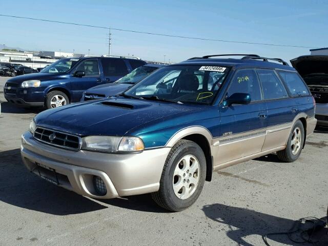 4S3BG6854W6656618 - 1998 SUBARU LEGACY 30T GREEN photo 2