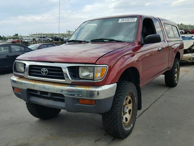 4TAUN73C9SZ060824 - 1995 TOYOTA TACOMA XTR MAROON photo 2