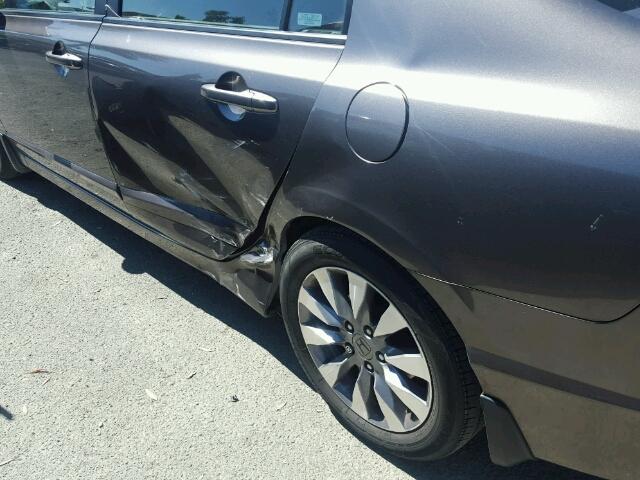 1HGFA16879L018020 - 2009 HONDA CIVIC EX ყავისფერი ფოტო 9