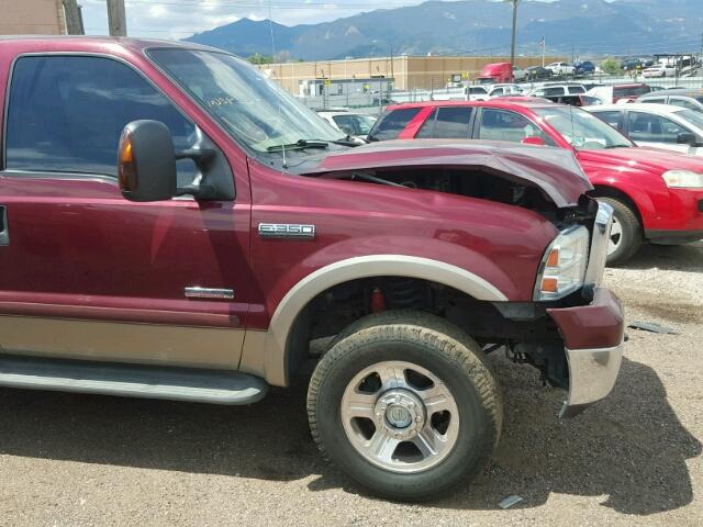 1FTWW31P15EC01034 - 2005 FORD F350 SRW S MAROON photo 9