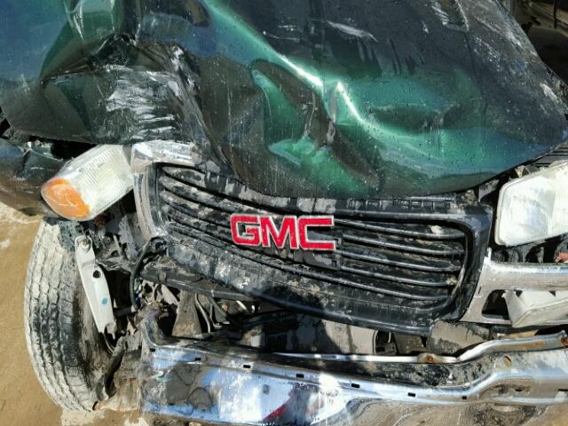 1GKEC13Z34R225144 - 2004 GMC YUKON GREEN photo 7