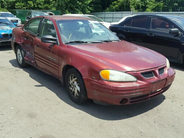 1G2NF52E81C228214 - 2001 PONTIAC GRAND AM S BURGUNDY photo 1