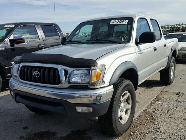 5TEHN72N83Z242464 - 2003 TOYOTA TACOMA DOU SILVER photo 2