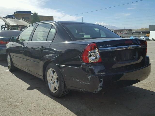 1G1ZT58F47F118833 - 2007 CHEVROLET MALIBU LT BLACK photo 3