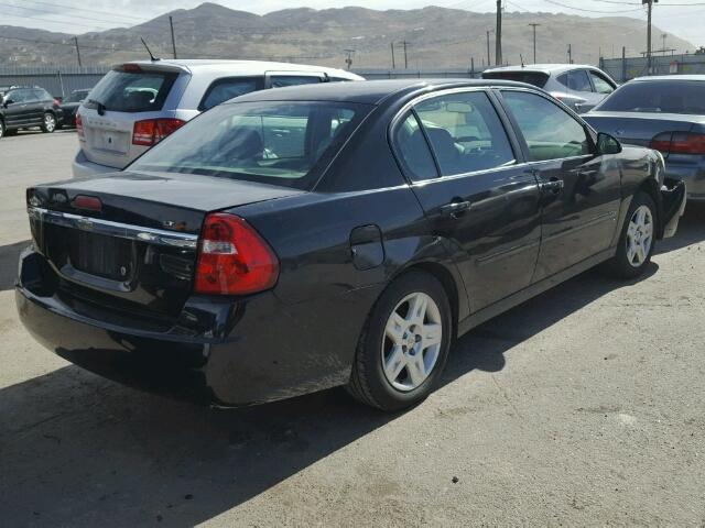 1G1ZT58F47F118833 - 2007 CHEVROLET MALIBU LT BLACK photo 4