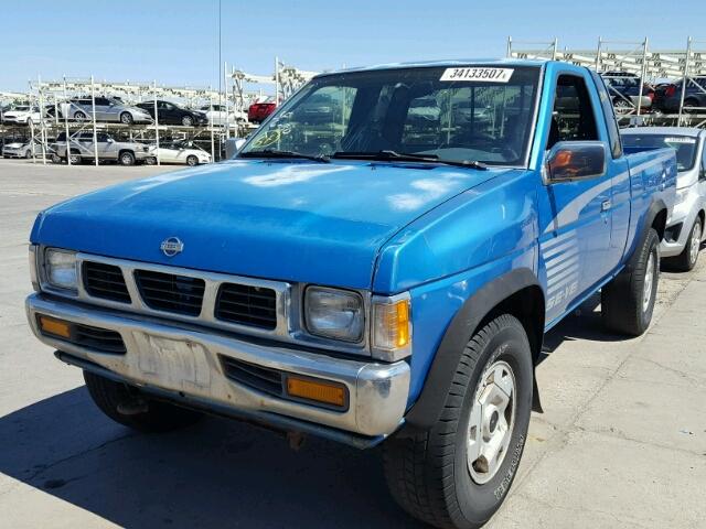 1N6HD16Y8SC310311 - 1995 NISSAN TRUCK KING BLUE photo 2