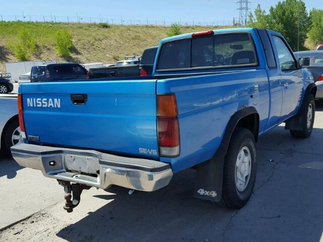 1N6HD16Y8SC310311 - 1995 NISSAN TRUCK KING BLUE photo 4