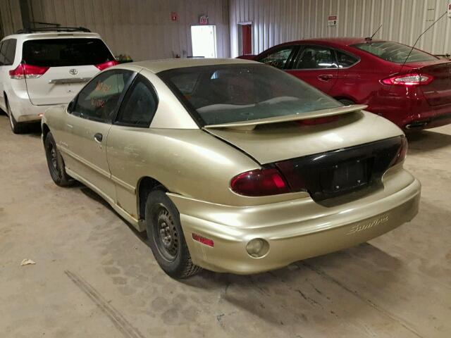 3G2JB12472S240134 - 2002 PONTIAC SUNFIRE SE GOLD photo 3