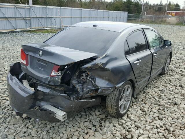 2HHFD56799H201854 - 2009 ACURA CSX TECHNO CHARCOAL photo 4