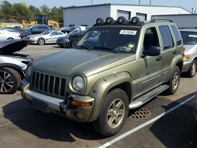 1J4GL38K42W292694 - 2002 JEEP LIBERTY RE GREEN photo 2