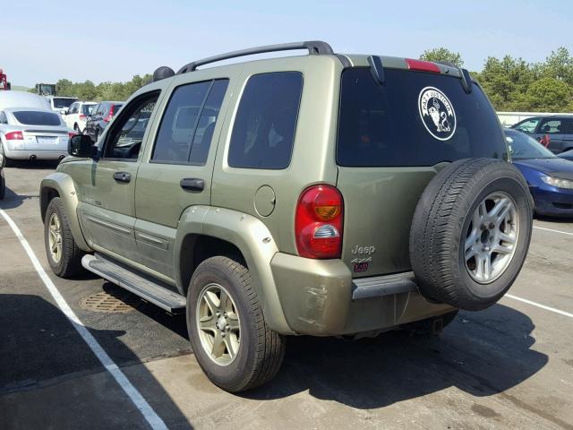 1J4GL38K42W292694 - 2002 JEEP LIBERTY RE GREEN photo 3