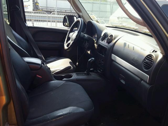 1J4GL38K42W292694 - 2002 JEEP LIBERTY RE GREEN photo 5