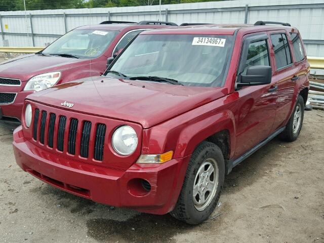 1J8FT28007D358177 - 2007 JEEP PATRIOT SP RED photo 2