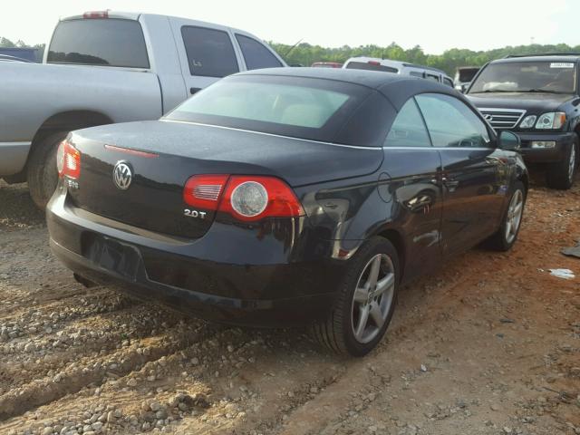 WVWDA71F67V036475 - 2007 VOLKSWAGEN EOS 2.0T S BLACK photo 4