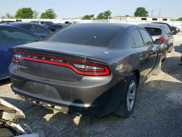 2C3CDXAG2GH259590 - 2016 DODGE CHARGER PO CHARCOAL photo 4