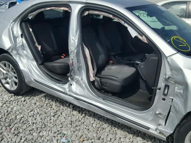 1G11C5SLXEF225619 - 2014 CHEVROLET MALIBU 1LT SILVER photo 9