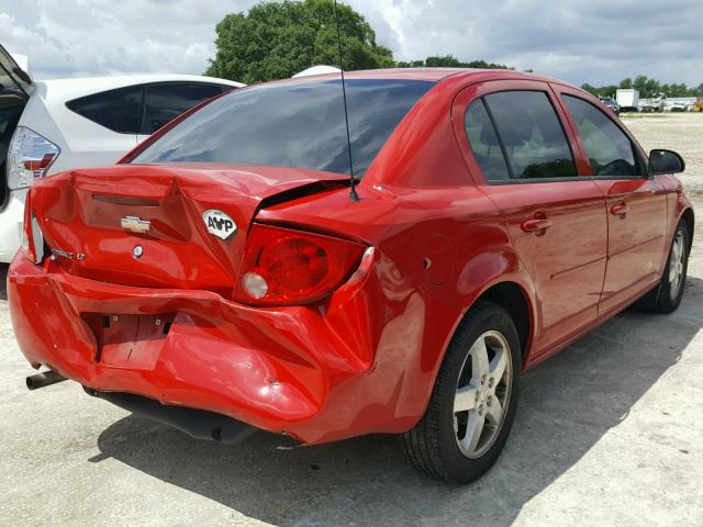 1G1AF5F55A7219542 - 2010 CHEVROLET COBALT 2LT RED photo 4